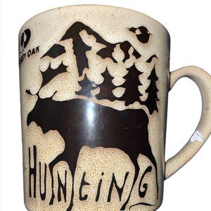 Mossy Oak hunting cup mug moose elk deer trees woods